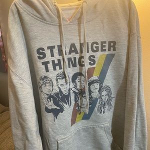 Grey “Stranger things” Hoodie